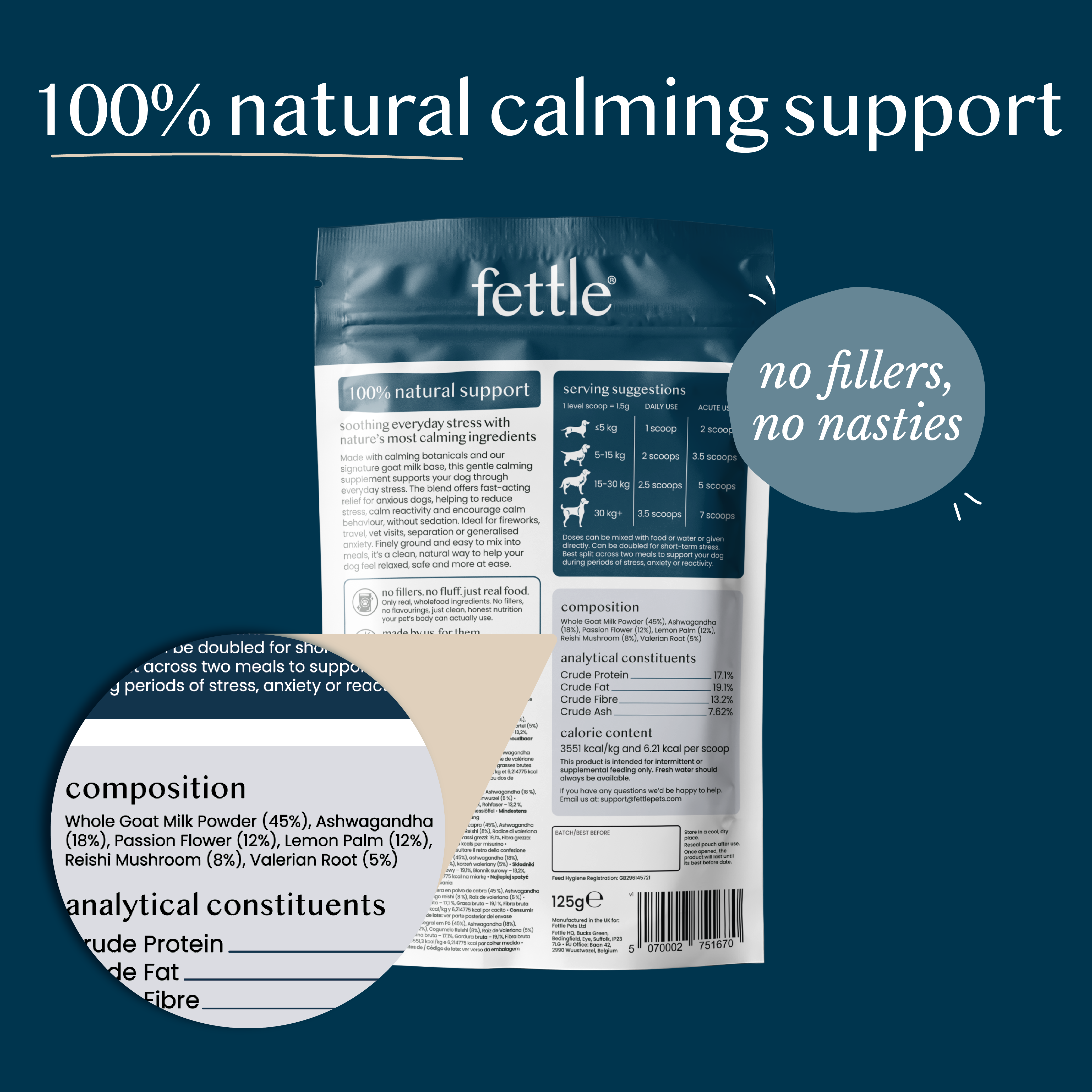pure & gentle calming support powder-offer - Fettle