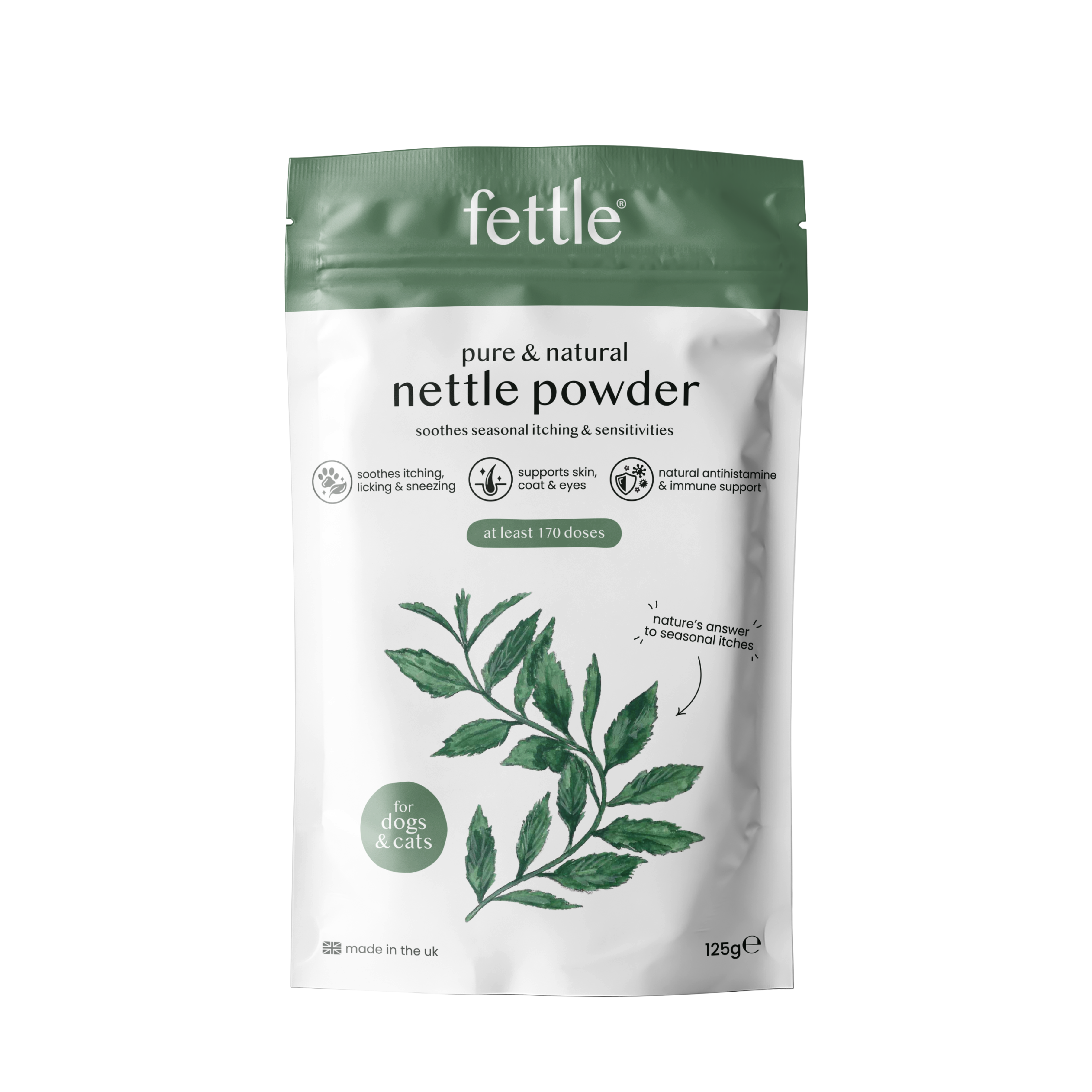 pure & natural nettle powder - Fettle