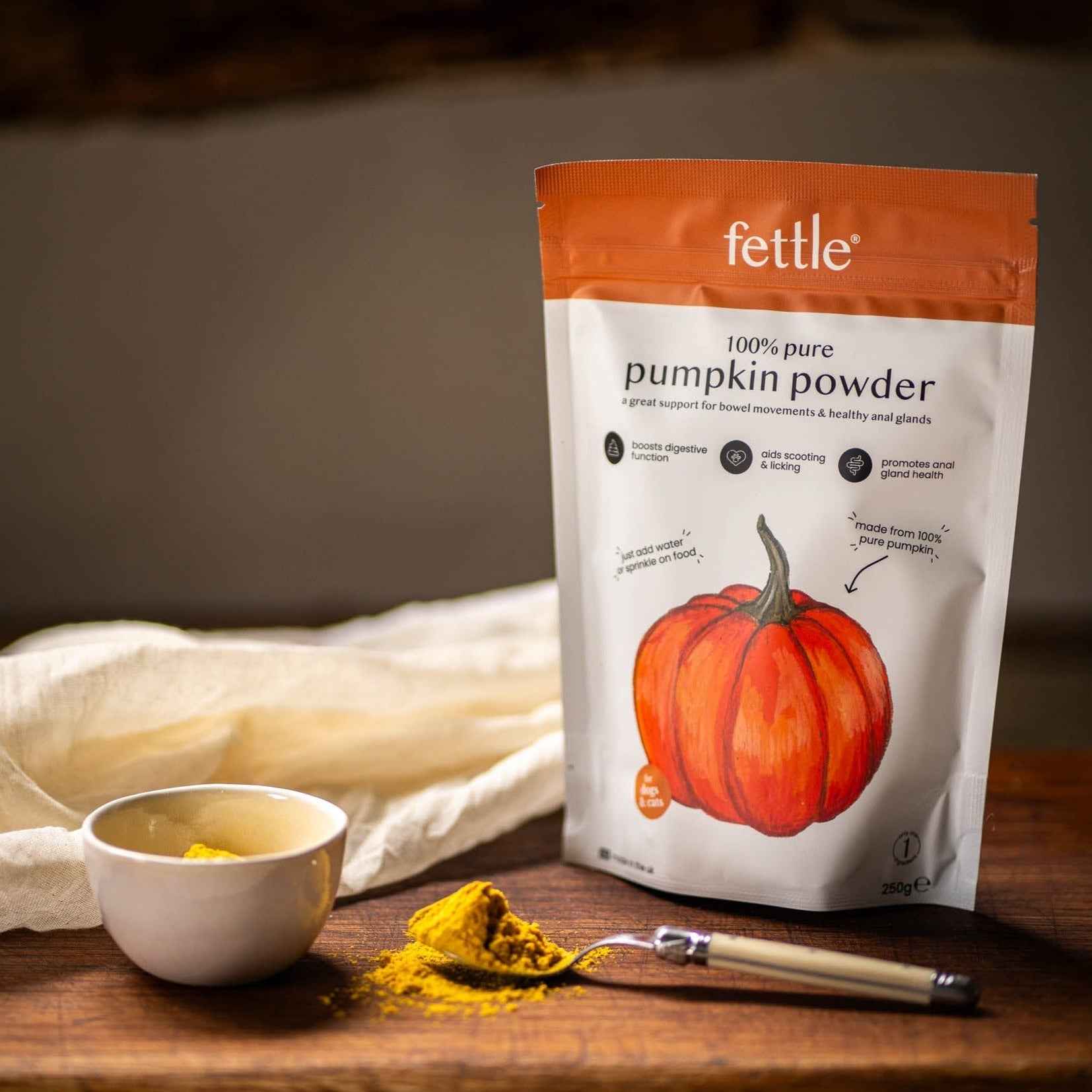 pure pumpkin powder for dogs & cats