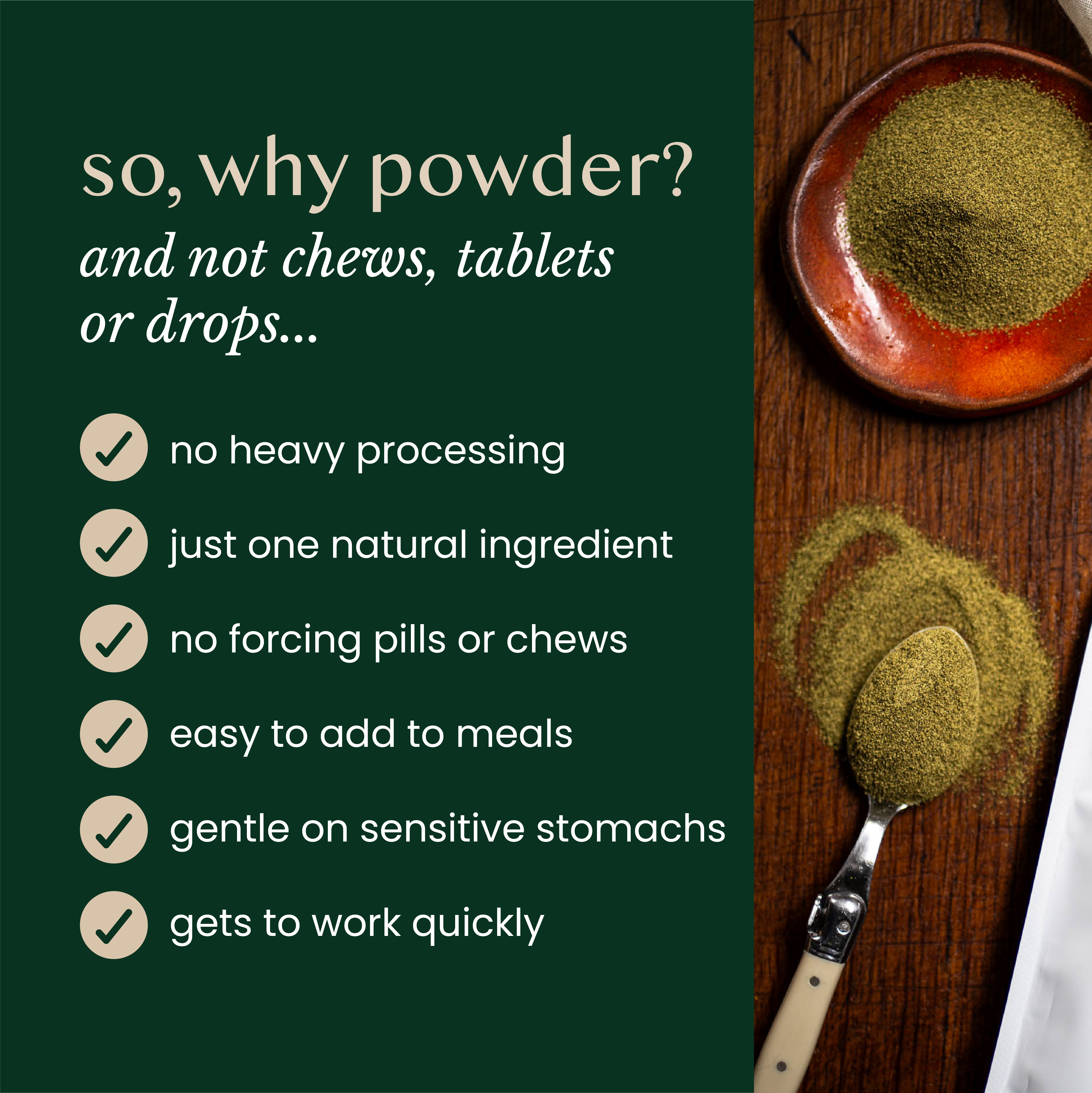 natural kelp seaweed powder for dogs & cats - Fettle