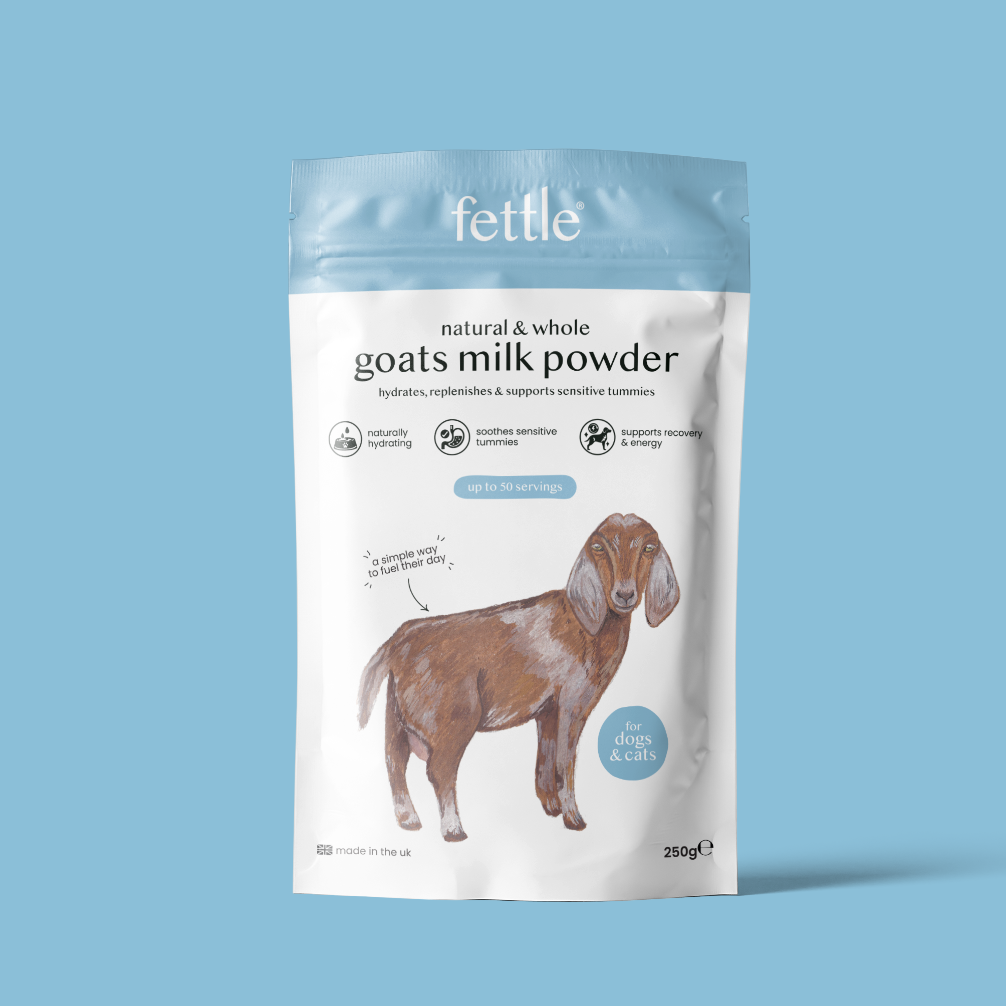 whole goats milk powder for dogs & cats - Fettle