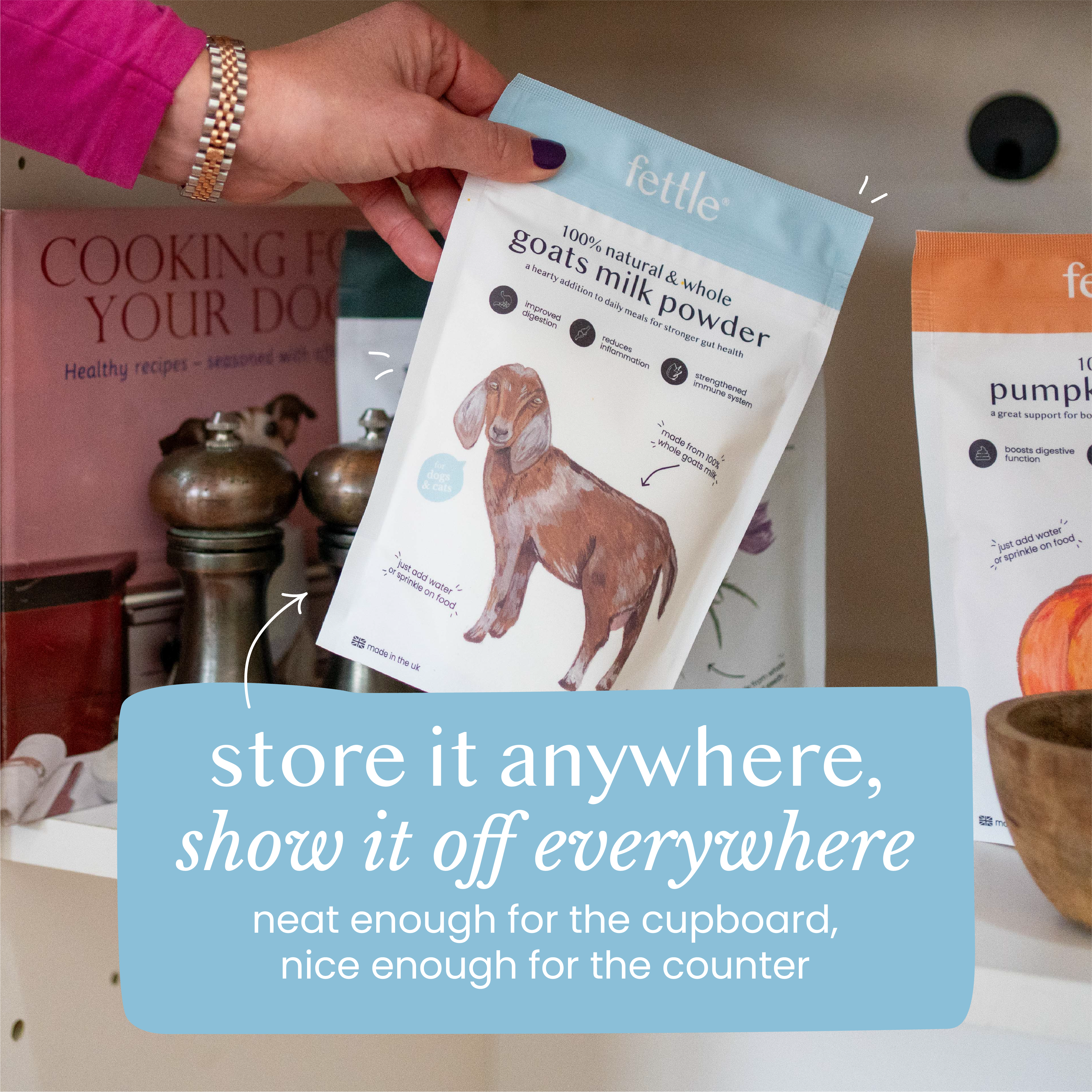 whole goats milk powder for dogs & cats - Fettle