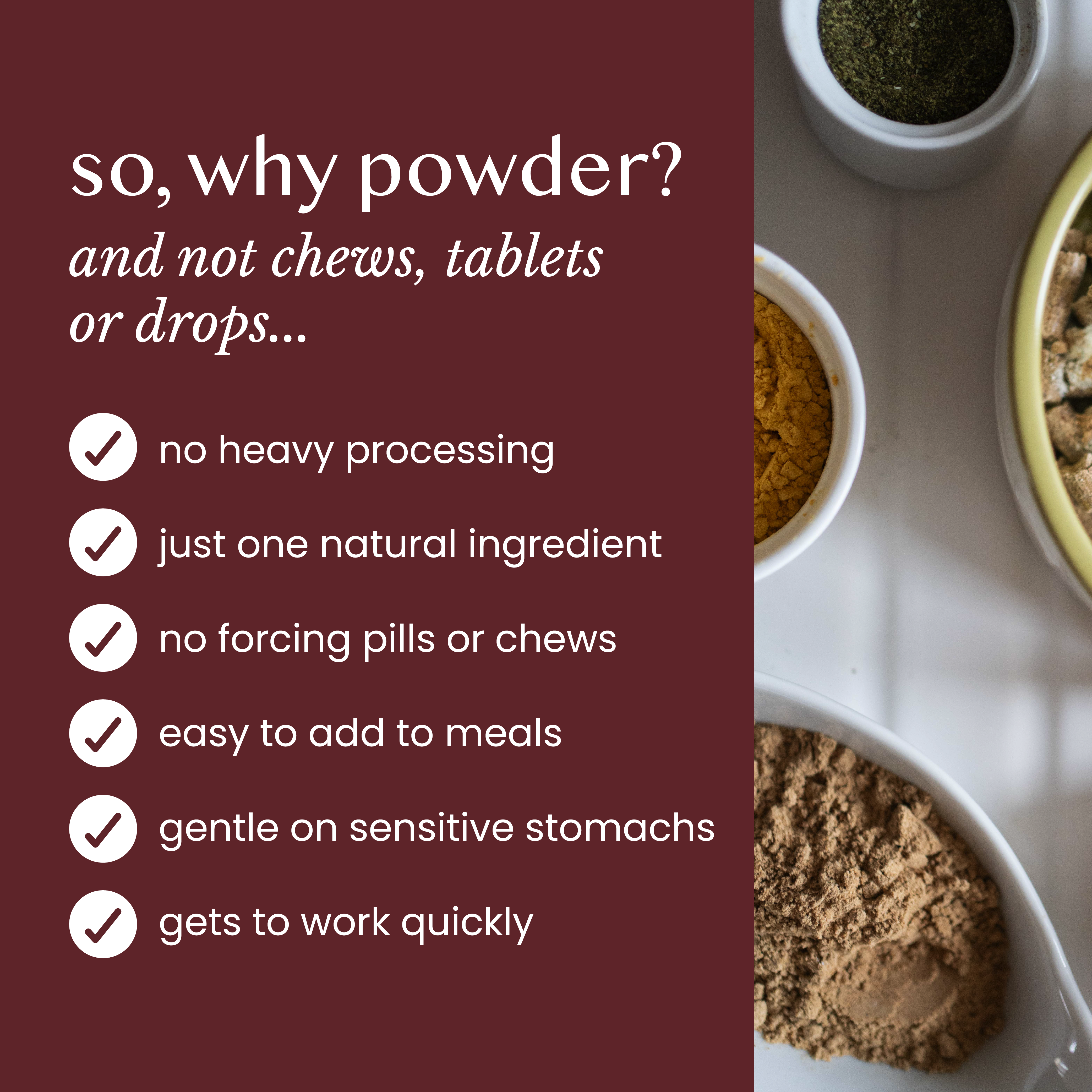 natural & wholefood pure joint support for dogs - Fettle